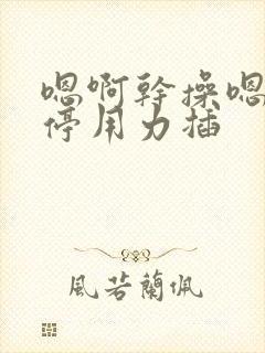 嗯啊干操嗯啊别停用力插