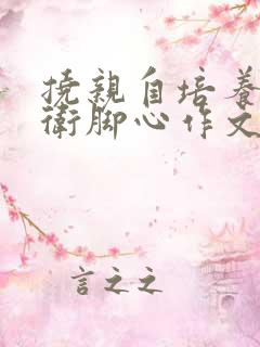 挠亲自培养的暗卫脚心作文