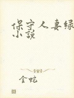 保守人妻绿帽奴小说