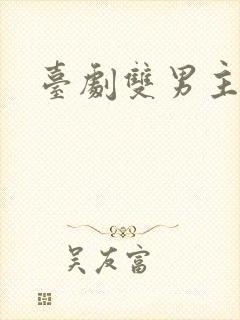 台剧双男主腐剧