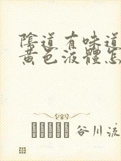 阴道有味道还有黄色液体怎么回事