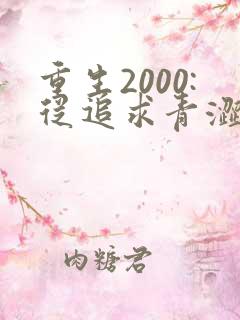 重生2000:从追求青涩校花同桌开始连载中