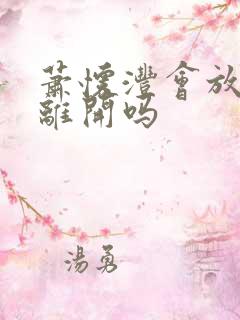 萧怀沣会放骆宁离开吗