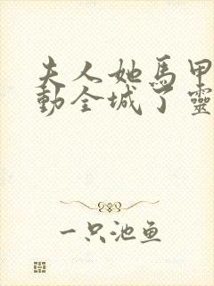 夫人她马甲又轰动全城了灵小哥完结版