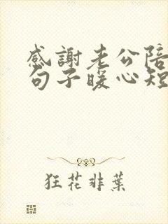 感谢老公陪伴的句子暖心短句