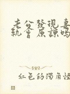 老公发现妻子出轨会原谅吗