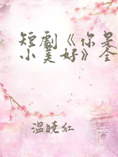 短剧《你是我的小美好》全集播放