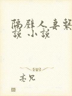 隔壁人妻系列小说 小说