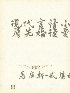 现代言情小说推荐先婚后爱