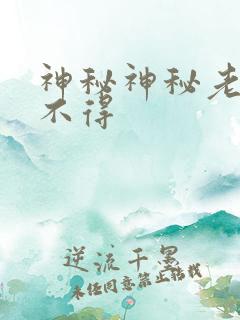 神秘神秘老公惹不得