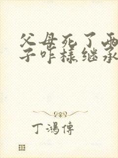 父母死了两个儿子咋样继承