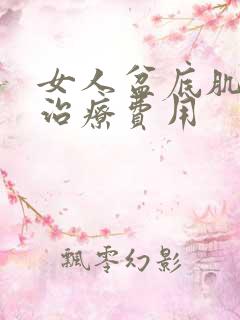 女人盆底肌松弛治疗费用