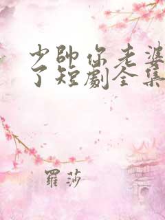 少帅你老婆又跑了短剧全集免费看