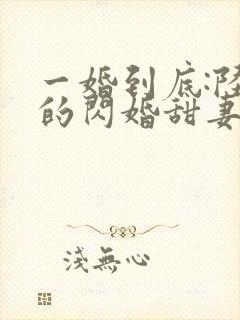 一婚到底:陆少的闪婚甜妻