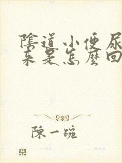 阴道小便尿不出来是怎么回事