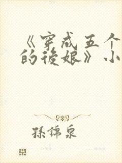 《穿成五个反派的后娘》小说