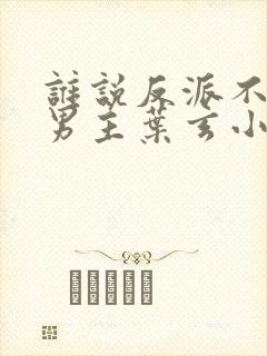 谁说反派不能当男主叶玄小说免费阅读