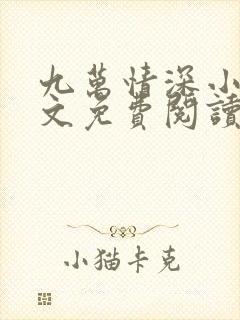 九万情深小说全文免费阅读无弹窗