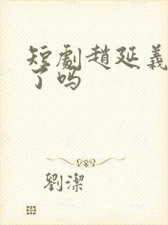 短剧赵延义结婚了吗