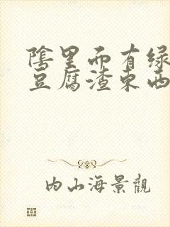 阴里面有绿色的豆腐渣东西是什么