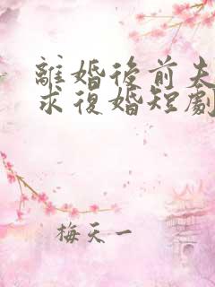 离婚后前夫跪地求复婚短剧