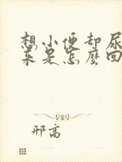 想小便却尿不出来是怎么回事