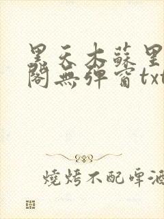 黑天木苏里笔趣阁无弹窗txt
