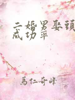 二婚男娶头婚女成功率