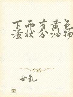 下面有黄色豆腐渣状分泌物