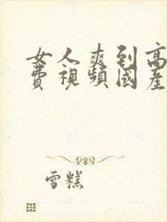 女人爽到高潮免费视频国产