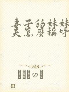 妻子的妹妹的丈夫怎么称呼