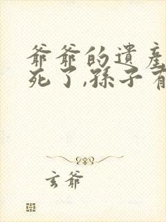 爷爷的遗产儿子死了,孙子有继承权