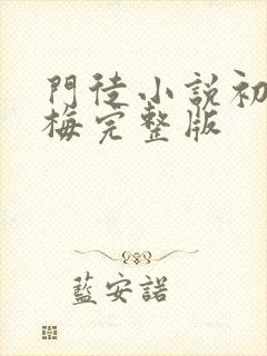 门徒小说初六苏梅完整版