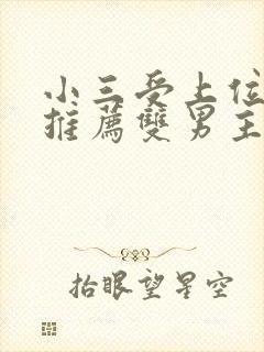 小三受上位小说推荐双男主文