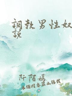 调教男性奴 小说