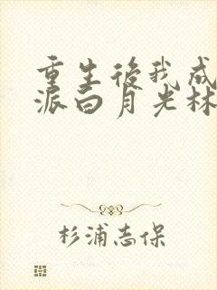 重生后我成了反派白月光林雾谢厌淮