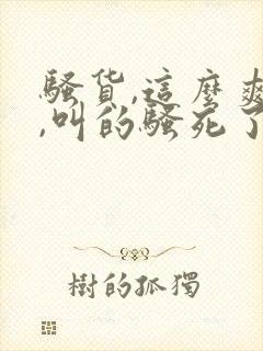 骚货,这么爽么,叫的骚死了