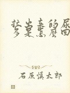 拉出来的尿泡沫多是怎么回事