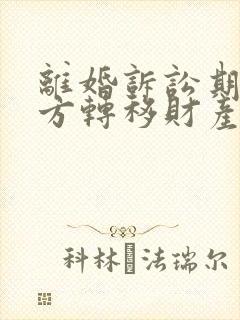 离婚诉讼期间一方转移财产怎么办