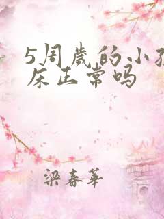 5周岁的小孩尿床正常吗