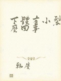 下体有小裂口怎么回事