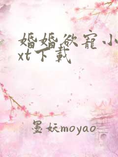 婚婚欲宠小说txt下载