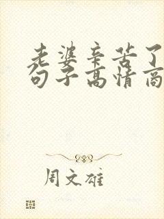 老婆辛苦了暖心句子高情商