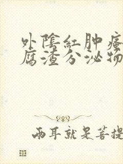 外阴红肿瘙痒豆腐渣分泌物