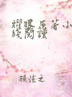 耀眼原著小说在线阅读