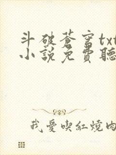 斗破苍穹txt小说免费听书