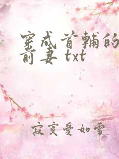 穿成首辅的炮灰前妻 txt