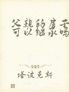 父亲的房子儿子可以继承吗