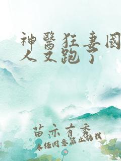 神医狂妻国师夫人又跑了