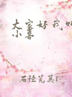 大家好 我叫林小喜